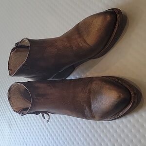 Freebird Booties Women's Onyx Leather